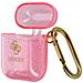 Cover Per Airpods Silicone Gel Glitterata Logo Guess In Rilievo Rosa Traslucido - Foto miniatura 1
