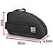 Borsa Da Bici Waterproof Capacità 0,3 Litri Fissaggio Telaio 122035 Nera - Foto miniatura 5