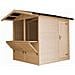 Chiosco Commerciale In Legno Naturale A Pannelli H232x253x263 Cm / 4 M2- Stand Di Vendita Con Pavimento M149 - Foto miniatura 1