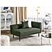 Chaise Longue Versione Destra Chevannes Bouclé Verde Scuro - Foto miniatura 1