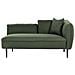 Chaise Longue Versione Destra Chevannes Bouclé Verde Scuro - Foto miniatura 7