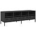 Mobile Tv Nero 135x39x43,5 Cm In Acciaio Laminato A Freddo - Foto miniatura 1