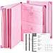 Organizer Per File A Fisarmonica, Formato Lettera A4 Con Cartelle Espandibili Pink - Foto miniatura 1