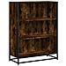 Libreria Rovere Fumo 80,5x35x107,5 Cm In Legno Multistrato - Foto miniatura 2