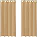 Tende In Voile Con Occhielli 2 Pz Sabbia - Foto miniatura 2