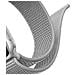 Dam Cinturino In Nylon  Compatibile Con Apple Watch 42/44/45/49mm 20x3x0,2 Cm. Grigio - Foto miniatura 2