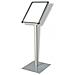 Franken Bs0904 Stand Informativo E Supporto Per Brochure A4 Alluminio Argento - Foto miniatura 1