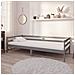 Divano Letto Con Materasso 90x200 Cm Grigio In Legno Di Pino - Foto miniatura 8