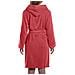 Accappatoio Con Cappuccio Spugnissima Gim In Cotone Colore Rosa Misura Xlxxl - Foto miniatura 3