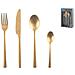 Servizio 16 posate Manille in acciaio inox con trattamento in PVD Gold - Foto miniatura 1