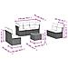 Set Divani da Giardino con Cuscini 8 pz Nero in Polyrattan - Foto miniatura 3