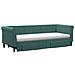 Divano Letto Estraibile Cassetti Verde Scuro 80x200cm Velluto - Foto miniatura 3