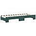 Divano Letto Estraibile Cassetti Verde Scuro 80x200cm Velluto - Foto miniatura 5