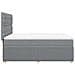 Giroletto a Molle con Materasso Grigio Chiaro 160x200cm Tessuto - Foto miniatura 7