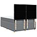 Giroletto a Molle con Materasso Grigio Chiaro 160x200cm Tessuto - Foto miniatura 8