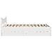 Giroletto con Cassetti Bianco 150x200 cm Legno Massello di Pino - Foto miniatura 7