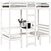 Giroletto Soppalco con Scrivania e Sedie Bianco 90x190cm Pino - Foto miniatura 4