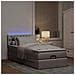 Pouf Letto con Materasso Tortora 100x200 cm in Tessuto - Foto miniatura 3