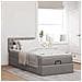 Pouf Letto con Materasso Tortora 100x200 cm in Tessuto - Foto miniatura 4