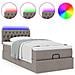 Pouf Letto con Materasso Tortora 100x200 cm in Tessuto - Foto miniatura 5