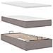 Pouf Letto con Materasso Tortora 100x200 cm in Tessuto - Foto miniatura 9