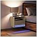 Comodino a Parete con luci LED Rovere Sonoma - Foto miniatura 5