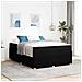 Struttura letto con materasso Nero 140 x 200 cm Tessuto - Foto miniatura 2