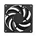 Ventola Mobius 120 Black Edition 12 cm Nero 107,1 m³ /h LDB Bearing PWM Silenziosa - Foto miniatura 2