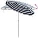 Parasol da Spiaggia  con Palo in Alluminio Blu e Bianco 240 cm - Foto miniatura 7