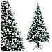 Albero Di Natale Mingerl 180cm Con Punte Innevate 800 E Bacche Super Folto - Foto miniatura 3