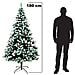 Albero Di Natale Mingerl 180cm Con Punte Innevate 800 E Bacche Super Folto - Foto miniatura 4