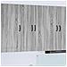 Pensile cucina Grigio Sonoma 60 x 31 x 100 cm Legno multistrato - Foto miniatura 2