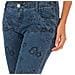 Pantalone Lungo In Denim Stampato Ed Elastico 10db50210 Donna - Foto miniatura 3