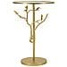 Tavolino Vkh804-oro-metallo-38x38x60 Cm - Foto miniatura 5