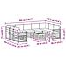 Set divani con cuscino 10 pcs Grigio Naturale e Chiaro - Foto miniatura 8