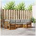 Set divani con cuscino 6 pcs Grigio Naturale e Chiaro - Foto miniatura 2