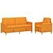 Set di Divani con Storage 2 pcs Giallo Scuro Poliestere - Foto miniatura 1