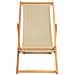 Sedia da spiaggia Beige Legno di teak solido - Foto miniatura 3