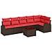 Set Divano da Giardino 7 pcs Marrone polyrattan - Foto miniatura 1