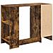 Scrivania Rovere fumé 100 x 40 x 75 cm Legno multistrato - Foto miniatura 8