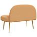 Panchina imbottita con schienale Beige 110 x 60 x 76 cm Bouclé - Foto miniatura 4