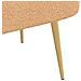 Panchina imbottita con schienale Beige 110 x 60 x 76 cm Bouclé - Foto miniatura 6