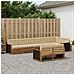 Set di divani da esterno con cuscino 8 pcs Naturale e Beige - Foto miniatura 2