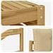 Set di divani da esterno 7 pcs Bianco e Beige Poliestere - Foto miniatura 6