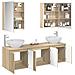 Set di Armadi da Bagno 5 pcs Rovere Sonoma Legno ingegnerizzato - Foto miniatura 3