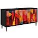 Mobile TV HEESCH 102 x 33 x 51 cm Rovere Nero - Foto miniatura 1