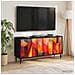 Mobile TV HEESCH 102 x 33 x 51 cm Rovere Nero - Foto miniatura 2