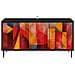Mobile TV HEESCH 102 x 33 x 51 cm Rovere Nero - Foto miniatura 4
