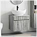 Set di mobili per il bagno Sonoma grigio Legno ingegnerizzato - Foto miniatura 3