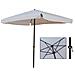 Ombrellone Da Giardino 3 X 3 Metri In Acciaio Bianco - Foto miniatura 1
